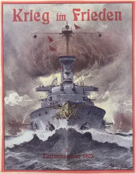 Guerre en temps de paix, affiche célébrant les manœuvres navales allemandes de 1903